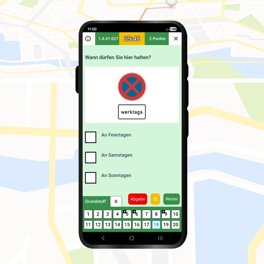 Fahrschule App Guide: Prüfungssimulation