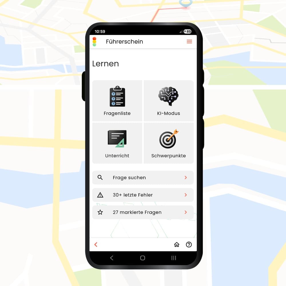 Fahrschule App Guide: Lernen