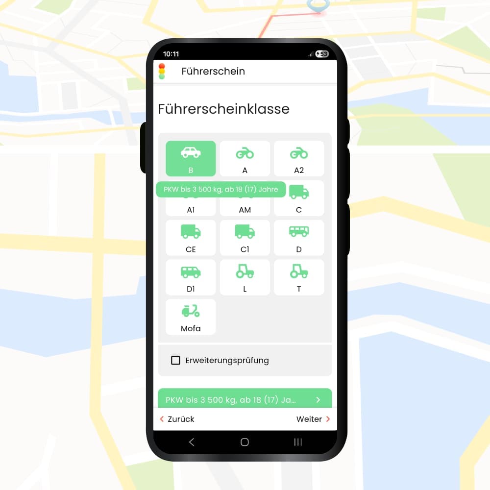 Fahrschule App Guide: Schritt 5