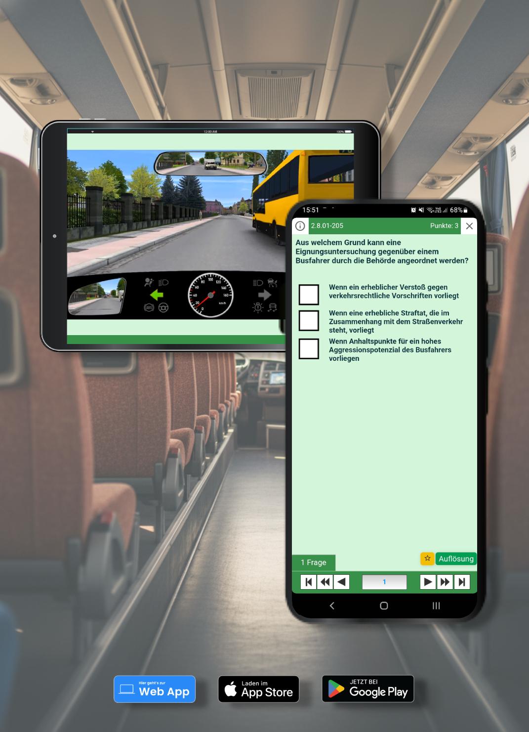 Fahrschule Busführerschein App Klassen D D1