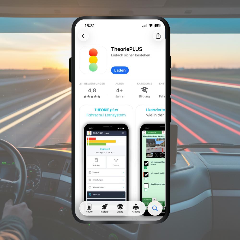 Truck driving license Germany App download